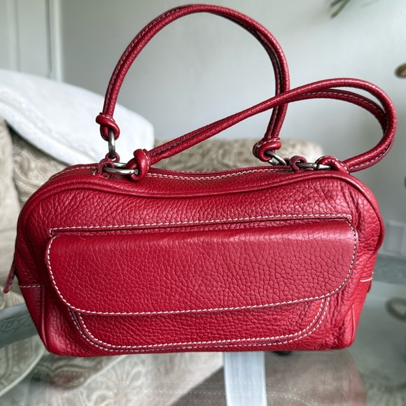 Leather Red Purse Made in Italy GUIA’S - Picture 1 of 9